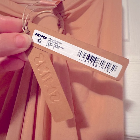NWT SKIMS mesh sarong coverup skirt - ochre nude tan medium - Picture 5 of 5